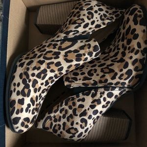 Leopard bootie